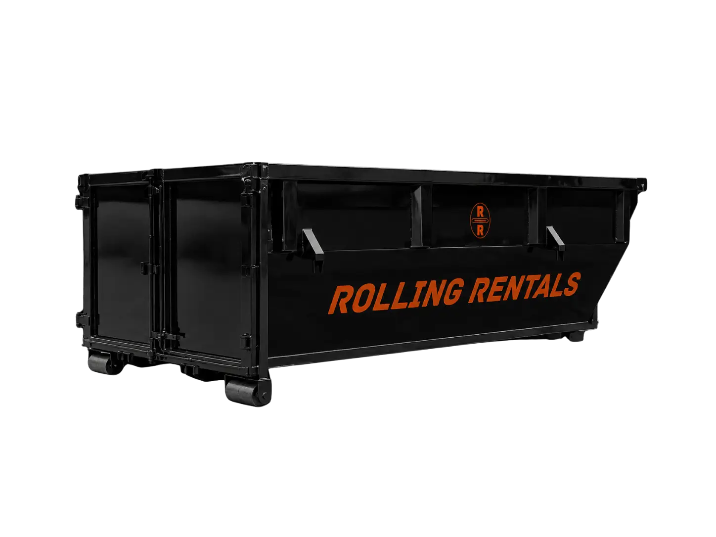 Rolling Rentals 14 yard dumpster placed at a home in the Wenatchee Valley